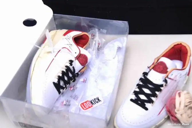 Rep Red White Jordan DJ4375-106 Retro 2 SP Low Off-White 0619